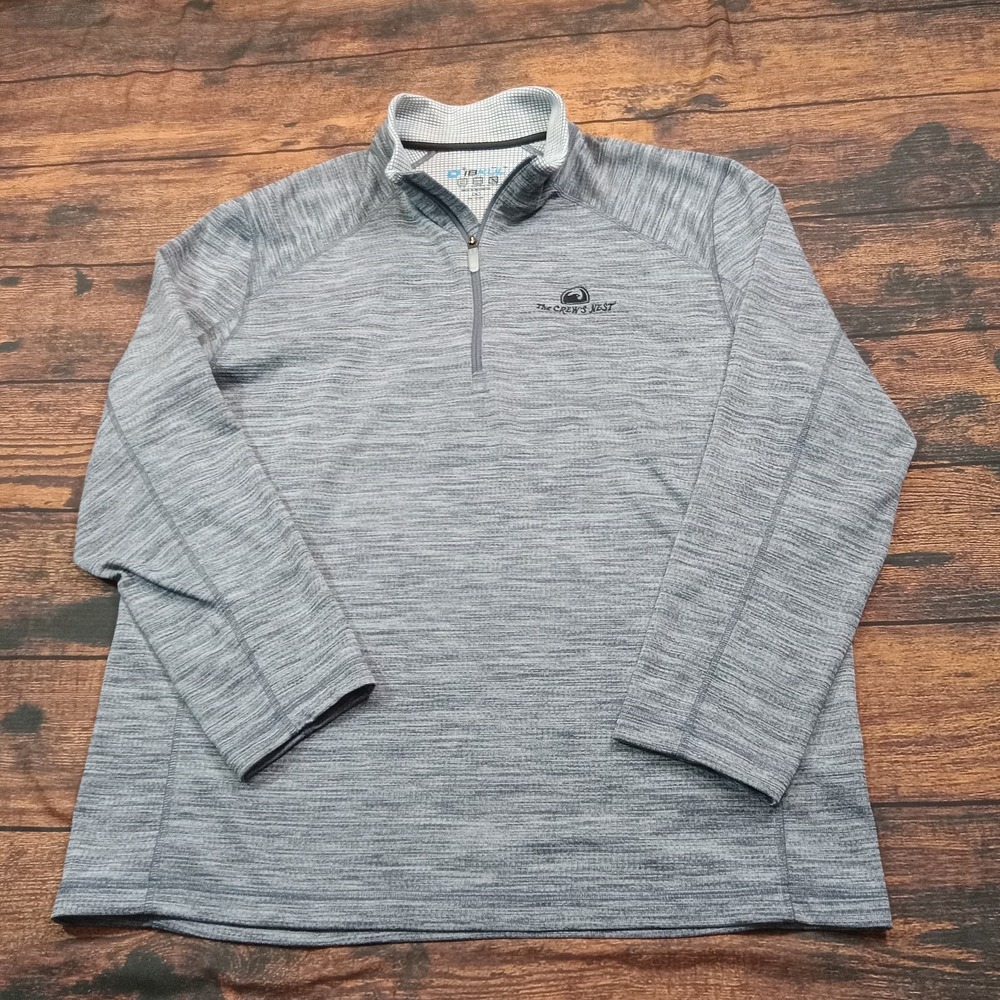 Ibkul 1/4 Zip Pullover Long Sleeve Sweater‎ Men's XL Blue